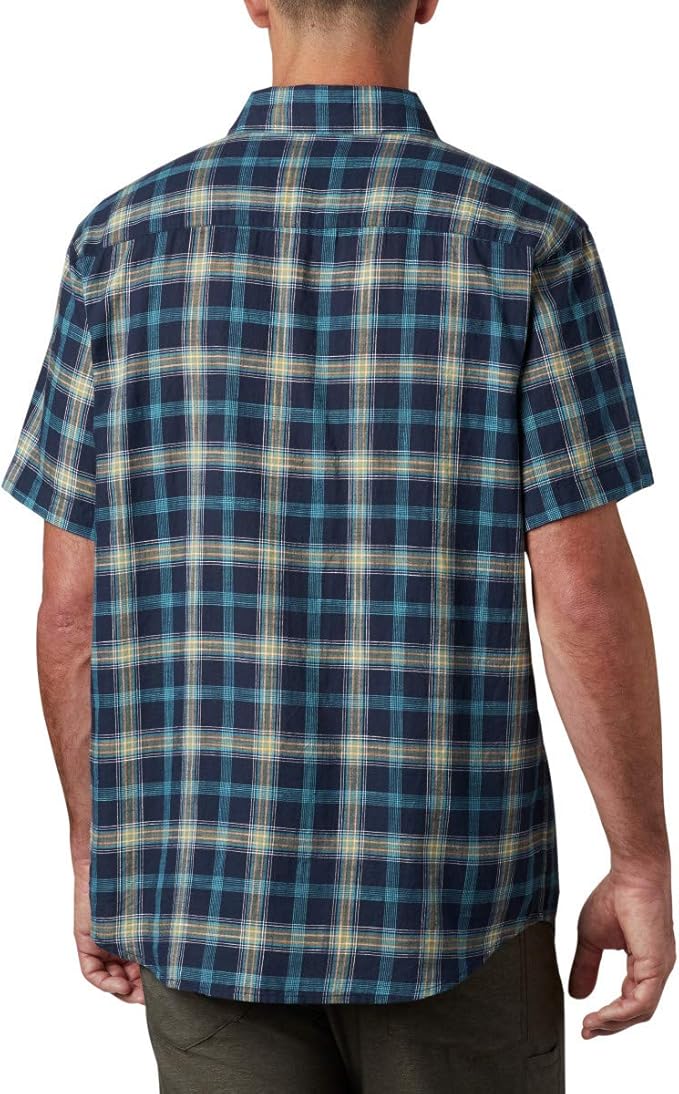 Columbia 哥伦比亚 Under Exposure 男式格纹短袖衬衫 XL码3.4折.88 海淘转运到手约￥134