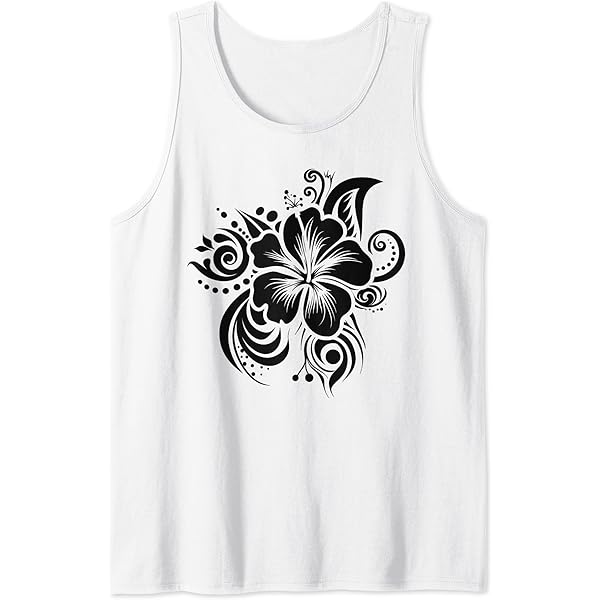 Amazon.com: Hawaiian Tribal Hibiscus Tank Top - Hawaiian