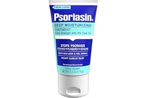 Psoriasin Deep Moisturizing Ointment - 2% Coal Tar - Stops Psoriasis Itching, Scaling, Redness - 4.2 oz