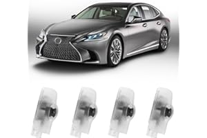 THINGRIFIC 4pcs Car Door Lights Logo Projector Compatible with LS/ES/is/LX/RX/GS/GX/RC/UX Car Accessories, No Fade HD LED Car Welcome Projector Lights, 3D Ghost Shadow Light(for F-Sport)