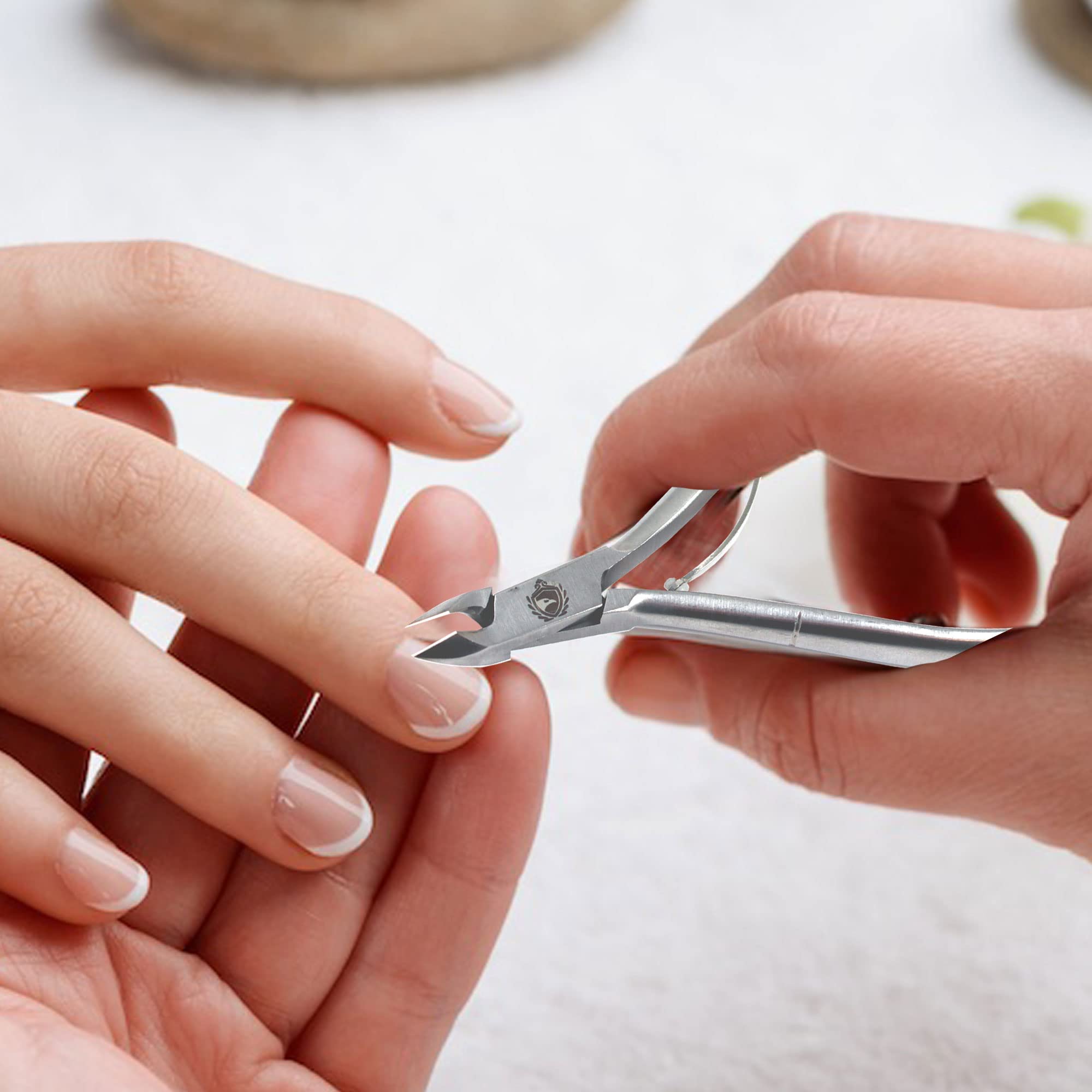 Recortador de cutículas - Pinzas profesionales para cutículas de uñas Empujador de cutículas Cortador de cutículas Tijeras afiladas 3/4 Removedor de mandíbula Cortaúñas Herramientas de manicura y pedicura de acero inoxidable Uñas de las manos Uñas de los  Recortador de cutículas - Pinzas profesionales para cutículas de uñas Empujador de cutículas Cortador de cutículas Tijeras afiladas 3/4 Removedor de mandíbula Cortaúñas Herramientas de manicura y pedicura de acero inoxidable Uñas de las manos Uñas de los