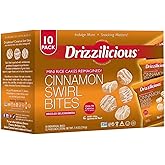 Drizzilicious Cinnamon Swirl With White Chocolate 10 Individual Size Bags of .74oz, 10 Count