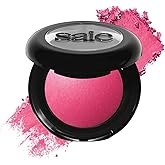 Saie SuperSuede Baked Blush - Talc-Free Powder Blush for Cheeks Infused with Hyaluronic Acid, Glycerin + Squalane - Hydrating Face Makeup for a Natural, Diffused Flush of Color - Amore (0.1 Ounce)