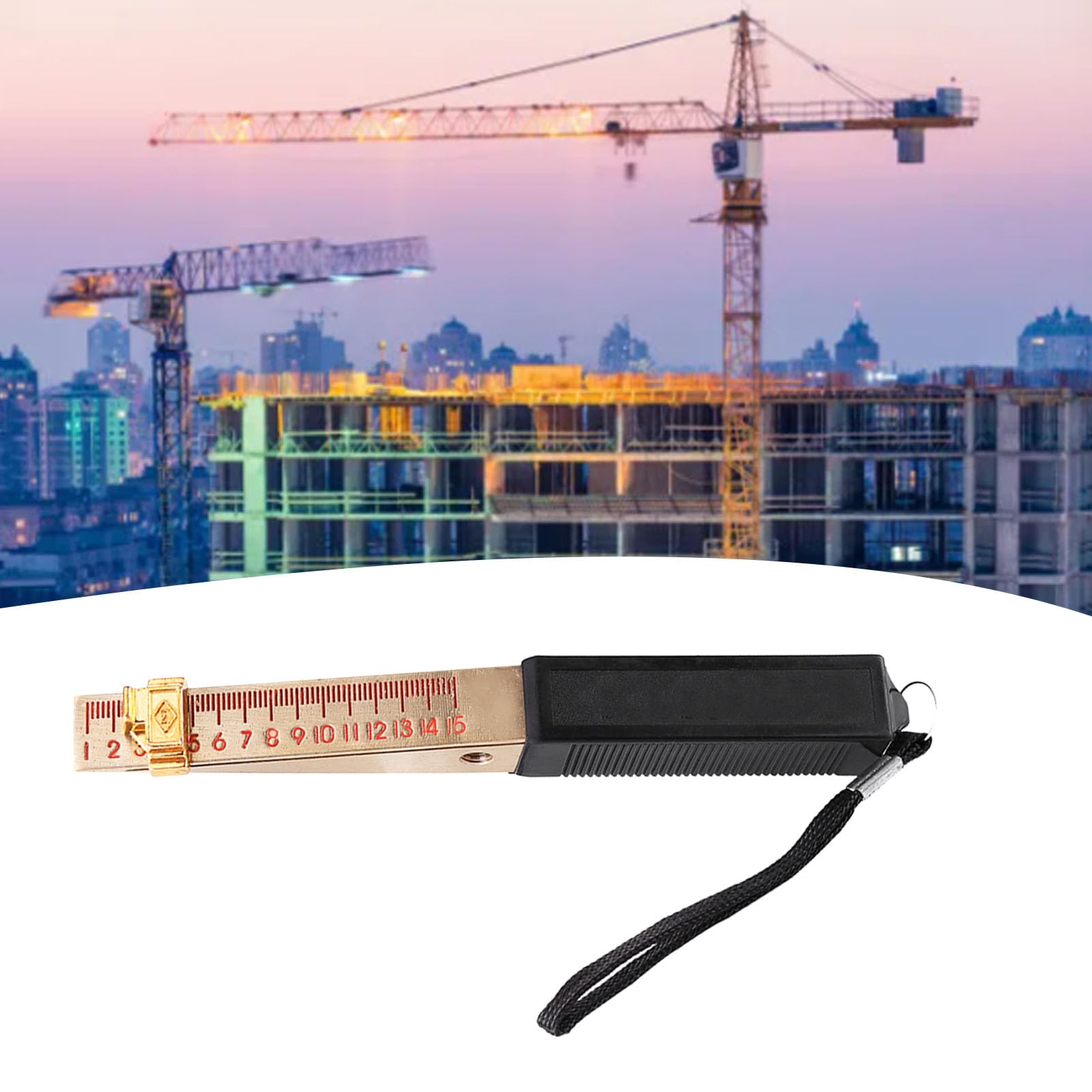 1 Piece 0.2/0.5 MM Wedge-Shaped Vernier Feeler Gauge Inspection Flatness Measuring Tool for House Engineering (Range 1-15mm)(0.2mm)