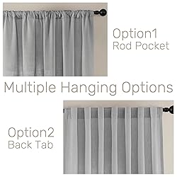 Joydeco Linen Curtains for Living Room,Light