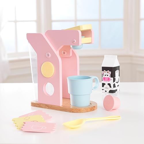 KidKraft Children's Pastel Coffee Set Role Play Toys for The