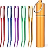 UOOU 10 Pcs Yarn Needles, Darning Needle, Tapestry Needles for Yarn | Darning Needles for Yarn Weaving Needle, Yarn Needle Large Eye for Crocheting with Aluminum Storage Knitting Accessories
