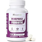 MOHOKEN Menopause Supplements for Women, 120 Billion CFU Womens Probiotic, 13-in-1 Herbs Complex for Menopause Relief, Hormone Balance, Hot Flashes, Mood Swings, Night Sweats (60 Capsule)
