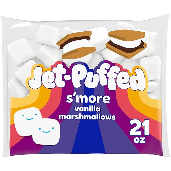 JET-PUFFED S’MORE VANILLA MARSHMALLOWS, 21 OZ BAG