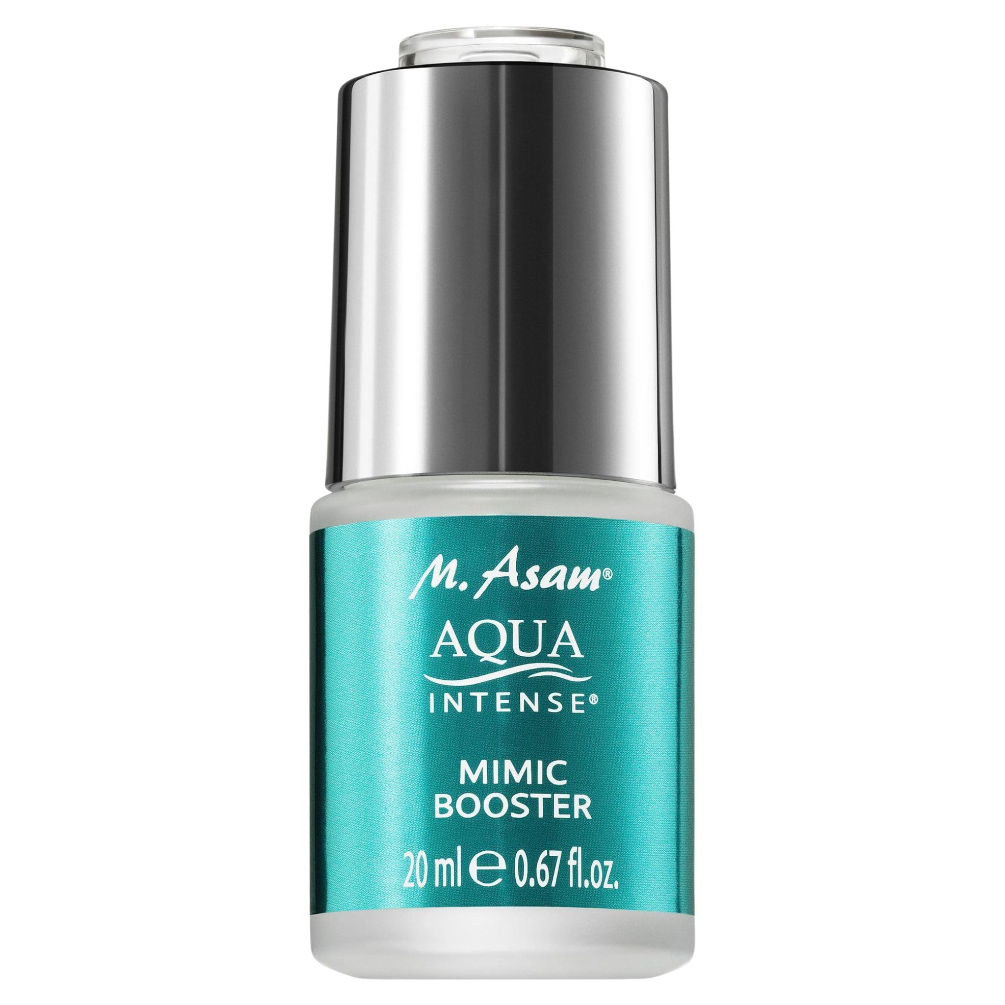 M. Asam AQUA INTENSE Mimic Booster Serum (0.67 Fl Oz) – Facial moisturizer with hyaluronic acid & high-tech peptide for targeted smoothing of expression lines, fragnance-free and vegan