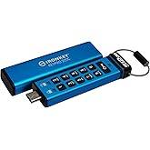 Kingston Ironkey Keypad 200 USB-C 512GB Encrypted Flash Drive | OS Independent | FIPS 140-3 Level 3 | XTS-AES 256-bit | BadUSB and Brute Force Protection | Multi-Pin Option | IKKP200C/512GB