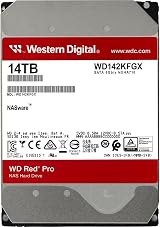 WD Red Pro 14TB NAS Internal 3.5in HDD 7200 RPM SATA 6 Gb/s CMR 512MB view 2