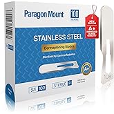 10R Blades Dermaplaning | Updated Dermaplane Blades 10R | Professional 10R Dermaplane Blades, Peach Fuzz Remover for Women Face Stainless Steel Precision Derma Blades, Pack of 100