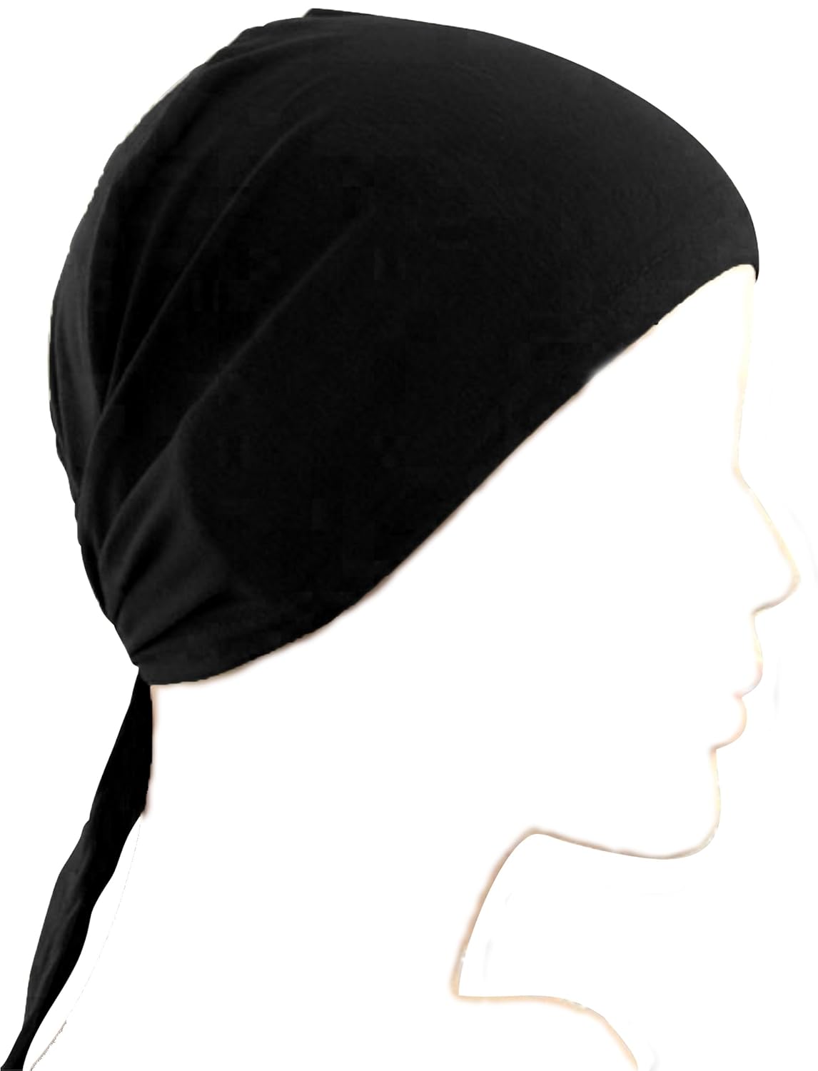 cwen collection hijab tie back bonnet black women under scraf men helmet cap hat hair cover stole