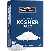 Tuscanini (Medium Grind) Coarse Kosher Salt, 3lb | Sicilian Sea Salt | Bulk Kosher Salt | Product of Italy | Coarse Sea Salt