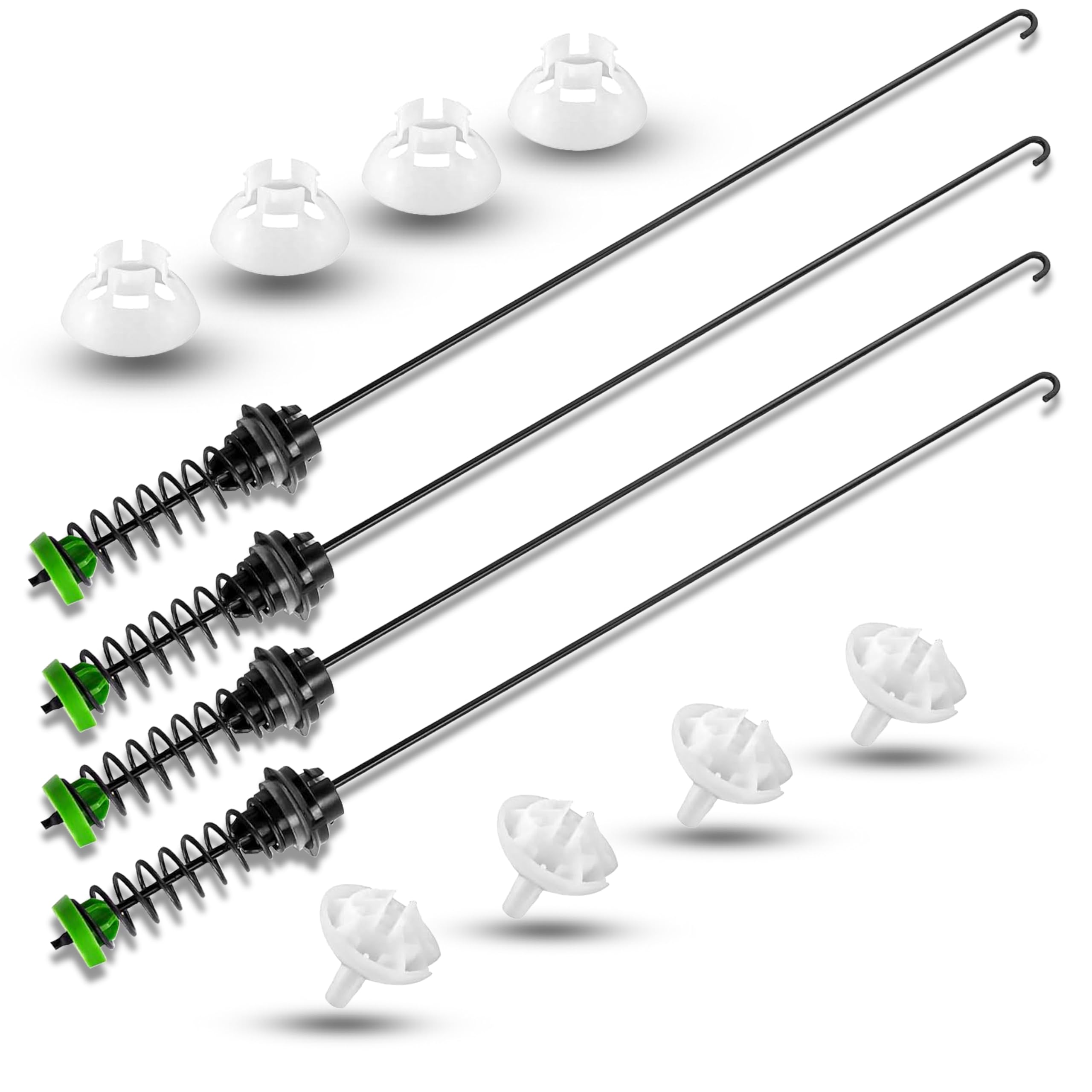 Photo 1 of ?Upgraded?Sets 4Pcs W11130362 Suspension Rod fit for Maytag MVWX655DW1 MVWC565FW1 MVWC565FW2 MVWC565FW MVWX655DW2 fit for Whirlpool WTW5000DW1 WTW5000DW2 WTW5000DW3 WTW5000DW 11022352510 W10594080