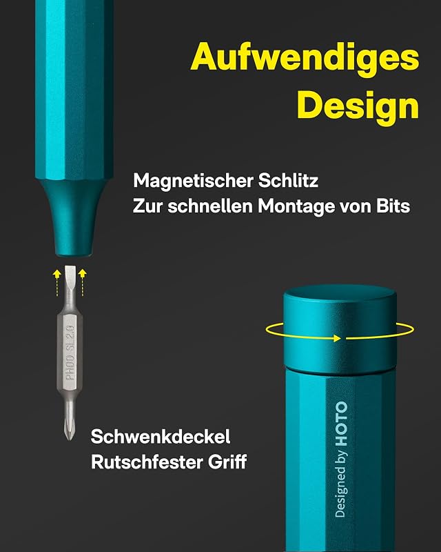 24 in 1 Feinmechaniker Schraubendreher Set, Magnetisch Präzision, Grün