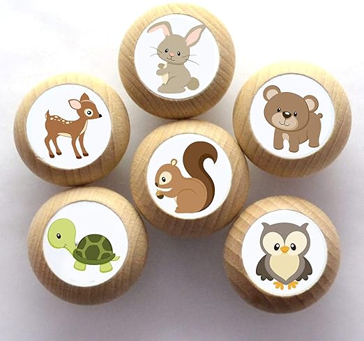 Poignee De Meuble En Bois De Hetre Pour Chambre Denfant Motif Pingouin Boutons Et Poignees Bebe Et Puericulture Lawawarenesssociety In
