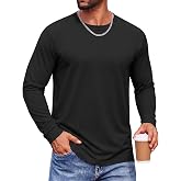COOFANDY Men's Long Sleeve T-Shirts Crew Neck Regular-Fit Tee Shirts Casual Basic Tshirts