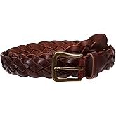 Women's 1 1/8" Braided Woven Skinny Narrow Leather Belt