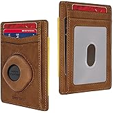 SwanScout Wallet for SmartTag & SmartTag+ Plus, Slim Wallet Version, RFID Blocking Genuine Leather Front Pocket Wallet With Gift Box (Not for Galaxy SmartTag2)