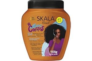 SKALA Mais Crespos Super Curly Hair Type 4ABC - Hydrate, Eliminate Frizz 2 IN 1 Conditioning Treatment Cream and Cream To Comb