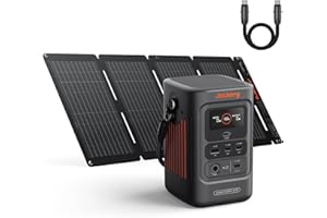 Jackery Explorer 240D Power Bank, 256Wh LiFePO4 Battery Portable Power Station, 200W DC Output with 40W Air Solar Panel