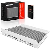 A-Premium Cabin Air Filter w/Activated Carbon Compatible with Mercedes-Benz | for Mercedes-Benz Models - C230, C240, C280, C32 AMG, C320, C350, C55 AMG, CLK320, CLK350, CLK500, Under Hood