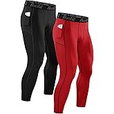 Runhit Compression Pants Men Running Tights Leggings Athletic Workout Gym Pants