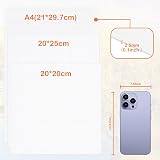 Koncci Canvas for Painting Set of 10 20x20cm 20x25cm A4 Cotton Acid-Free view 2