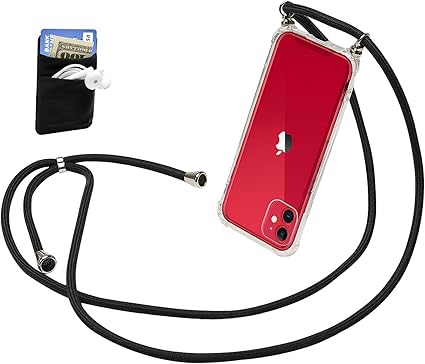 Amazon Iphone 11 クリアケース 携帯ストラップ Shanshui 耐衝撃カバー 斜めがけ ショルダー ネックストラップ スマホポケット付き 6 1インチ ストラップ マスコット 通販