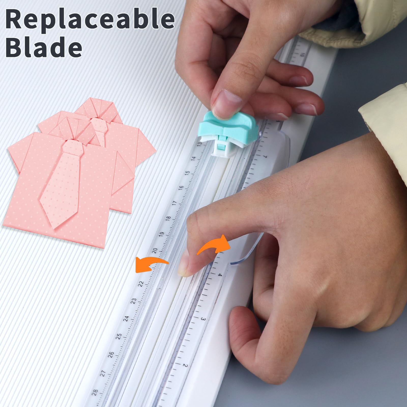 Scoring Board Paper Trimmer, Includes 12x12 Inch Folding Scoring Board, Scoring Tool with Paper Folding, for Make Scrapbook, Cards, Envelope, Coupons and Photo