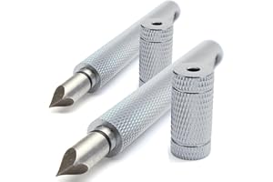 bfuee 2Pcs Groove Sharpener,Golf Groove Sharpener,for Golf Club,Suitable for U & V-Grooves Re-Grooving Tool and Cleaner for Wedges,Generate Optimal Backspin