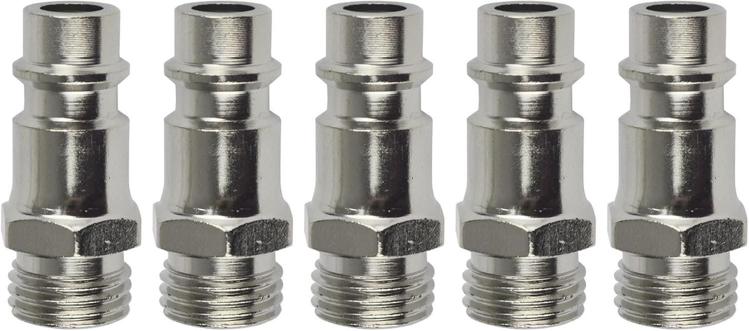Euro Air Line Hose Fitting Connector Quick Release 1/4 BSP Male Thread