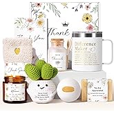 Thank You Gifts for Women, Employee Appreciation Gifts for Coworkers Difference Maker, Teacher Appreciation Gift, Thank You Gift Basket for Women Teacher Boss Nurse Secretary w/ Thanks Tumbler Cards
