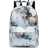 JIANYA Girls Backpack for School, Marble Backpack Elementary Kids School Bag Travel Back Pack