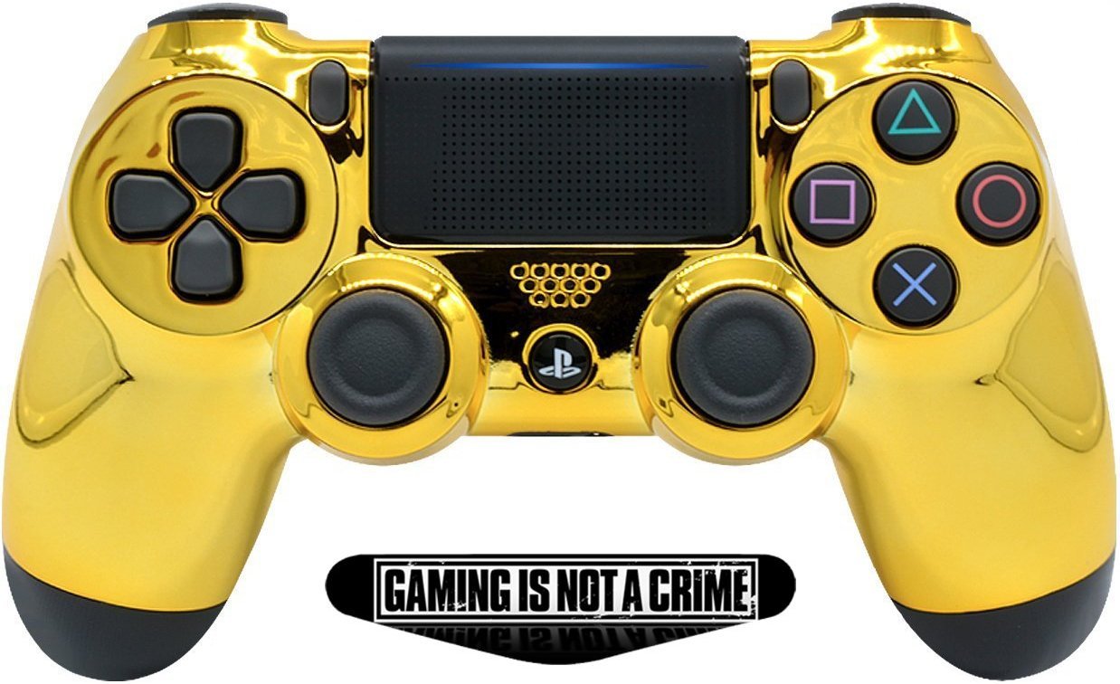 amazon com gold custom ps4 pro rapid fire custom modded controller 40 mods for all major shooter games fortnite more cuh zct2u computers - fortnite first person ps4