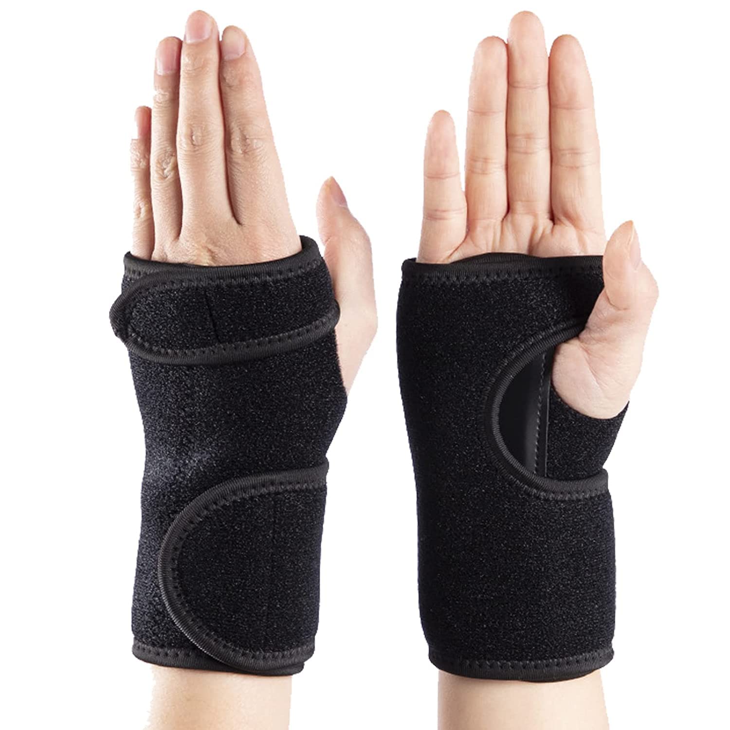 Wrist Splint for Carpal Tunnel, Provides Wrist Support Brace for Joint Pain, Arthritis, Tendonitis, Adjustable Strap Hand Support Stabilizer for Fractures, Sprains, Relieves Pain Promote recovery