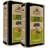 Ellora Farms Olive Oil Extra Virgin, Traceable &amp; Certified PDO Polyphenol Rich Extra Virgin Olive Oil Cold Pressed, Global Gold Awards, Kosher, Single Origin from Crete, Greece 33.8 Fl oz, Pack of 2