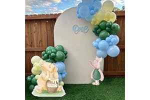 DAYIMG 2 Pack Classic Winnie Cutouts with Stand Pooh Cutouts for Baby Shower Decorations Birthday Supplies Winnie Yard Signs Centerpiece Outdoor Indoor