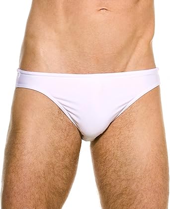 white swim briefs