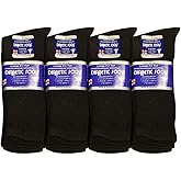 Falari Physicians Approved Diabetic Socks For Men Women Non-Binding Loose Top Wide Crew Length