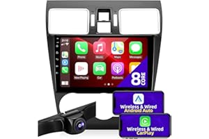 CGOGC Android Car Radio Upgrade Compatible with Wireless Carplay Android Auto for Subaru Forester Impreza WRX 8 Core TouchScreen Stereo Bluetooth GPS WIFI AM/FM Camera Navigation Head Unit (2016-2018)