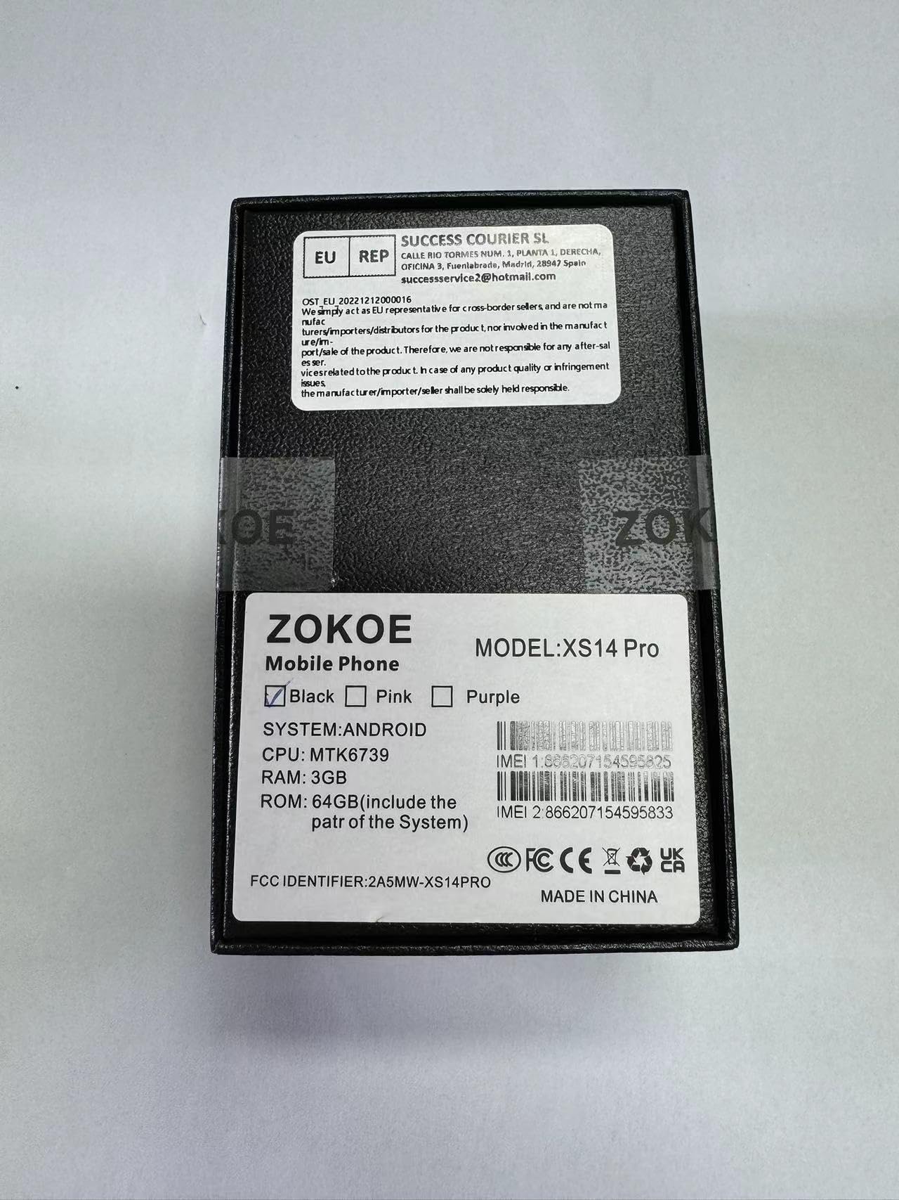 ZOKOE Mini Handy Smartphone für Kinder 3-Zoll-Bildschirm 2000 mAh 3GB RAM 64GB ROM 2.0+5.0MP Gesicht entsperren 4G kein Vertrag Telefon (lila,3GB+64GB)