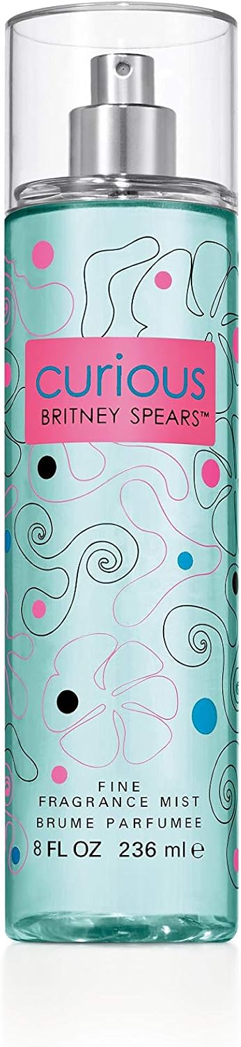 Britney Spears Curious 236 ml, Fine Fragrance Body Mist for Women, White Floral Fragrance, Notes of Magnolia