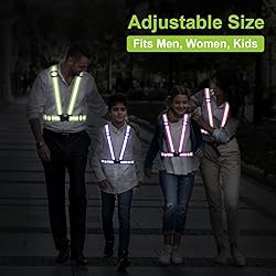 Reflective Vest Running Gear, 2Pack High Visible
