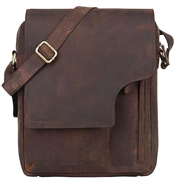 Leaderachi Mens Muskat Hunter Leather Messenger Bag - Apulia
