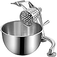 VEVOR Rotary Cheese Grater, Zinc Alloy Rotary Vegetable Mandoline, Manual Cheese Mandoline w/ 5 Stainless Steel Cutting Cones, Manual Vegetable Grater w/ 2.5L Bowl, Rotary Shredder w/Suction Base