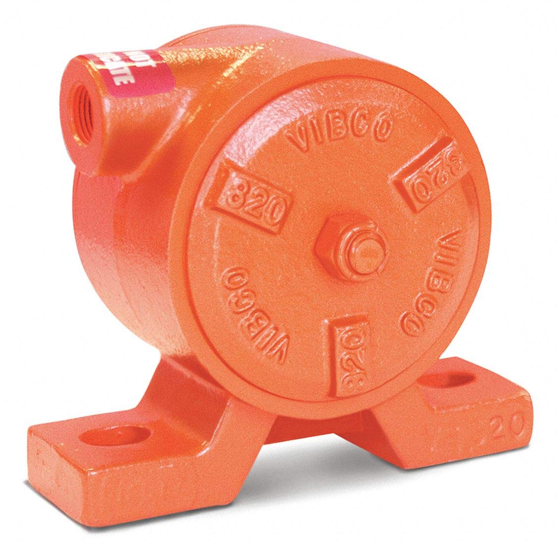 VIBCO VS-320 Vibrador de turbina neumático silencioso, fuerza de 600 lb, 6800 VPM, 11 CFM, 80 psi, patrón de pernos de 4