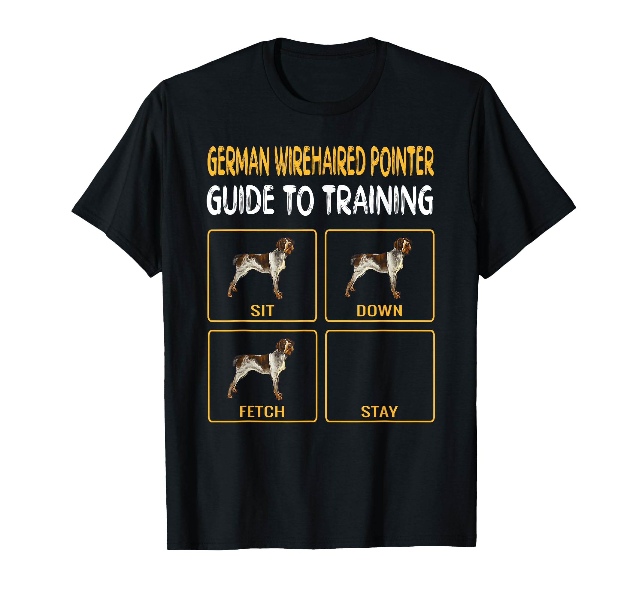 German Wirehaired Pointer Guide To Training Dog Obedience T-Shirt